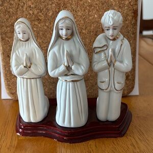 3 Shepard Children of Our Lady of Fatima -Porcelain
